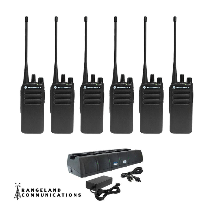 Motorola CP100d 6 Unit Bundle (Analog Only)