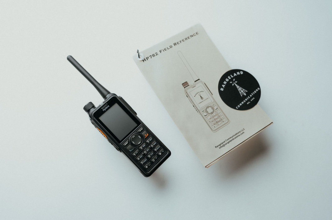 Hytera HP782 DMR radio close up